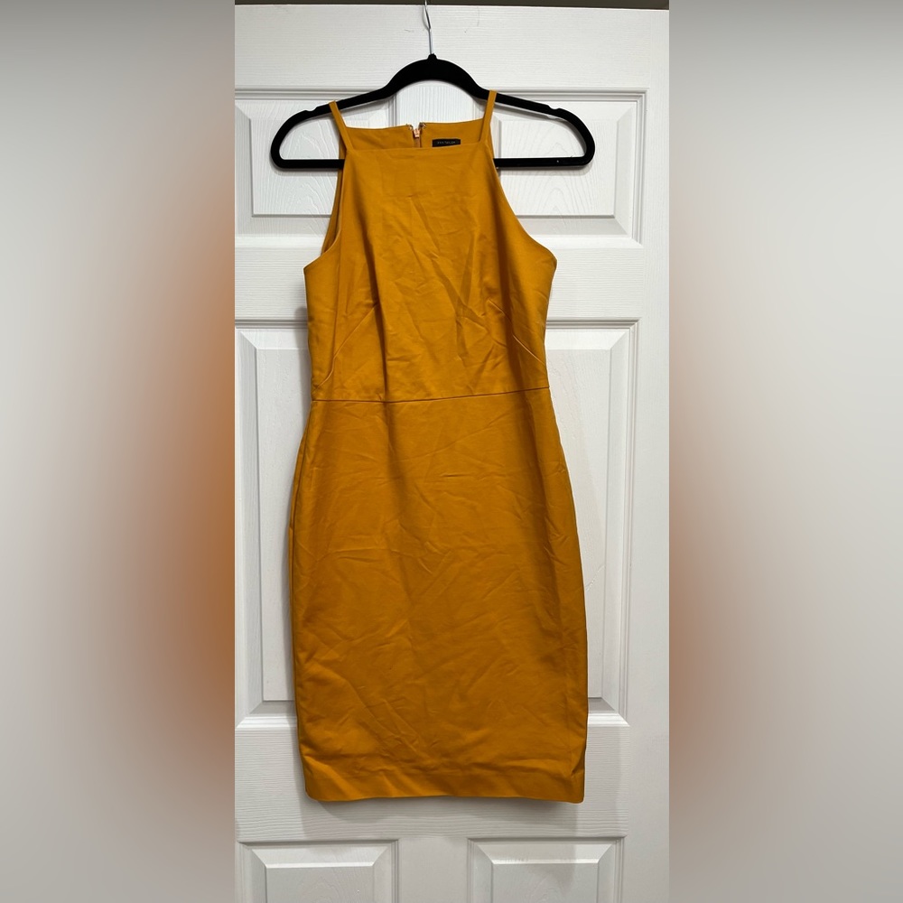 Ann Taylor orange/mustard dress!